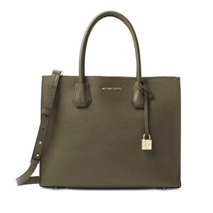 Michael Kors Mercer Sage Green Large Convertible Tote